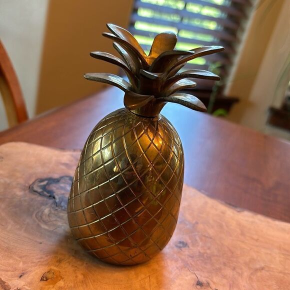 Vintage Solid Brass Pineapple Bell - Picture 1 of 6